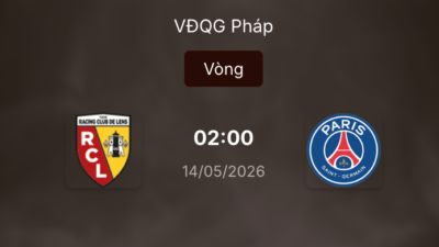 Nhận định trận đấu: Lens vs PSG 2h ngày 14/5