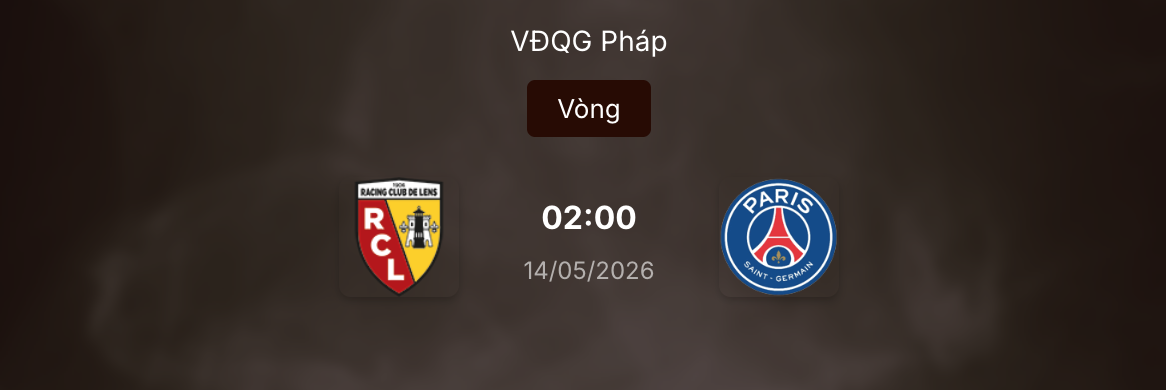 Nhận định trận đấu: Lens vs PSG 2h ngày 14/5