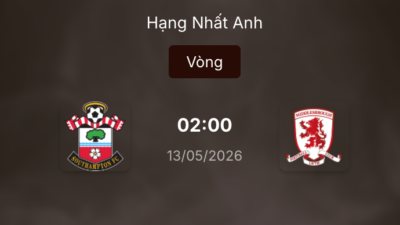 Dự đoán kèo: Southampton vs Middlesbrough 2h ngày 13/5