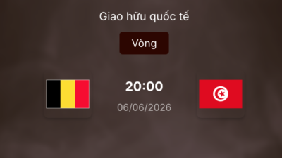 Soi kèo: Bỉ vs Tunisia 20h ngày 6/6/2026
